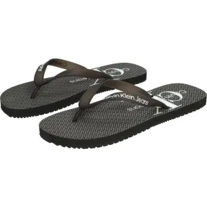 Calvin Klein BEACH SANDAL GLOSSY Pánske žabky, čierna, veľkosť