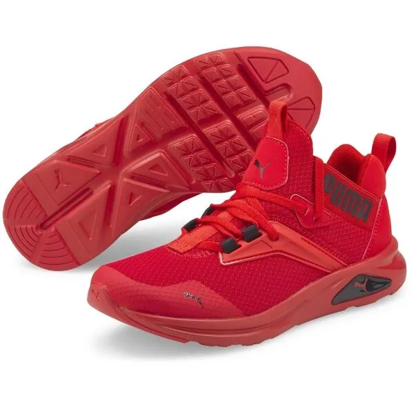 Puma ENZO 2 REFRESH JR Juniorská voľnočasová obuv, červená, veľkosť 39
