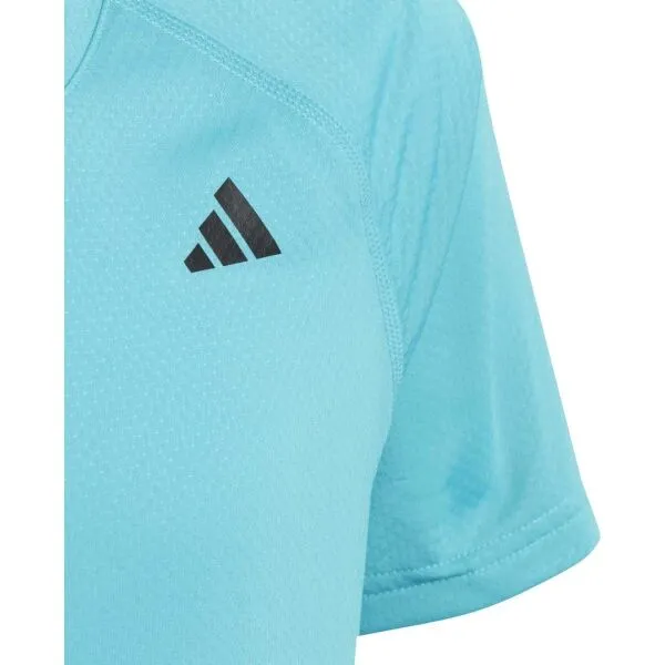 adidas CLUB TEE Dievčenské tenisové tričko, tyrkysová, veľkosť