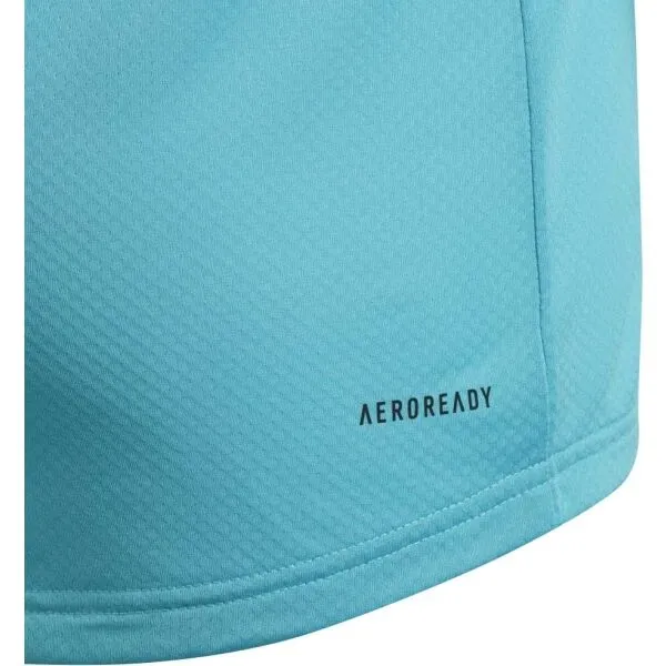adidas CLUB TEE Dievčenské tenisové tričko, tyrkysová, veľkosť