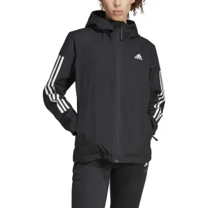adidas ESSENTIALS 3-STRIPES RAIN.RDY  Dámska bunda, čierna, veľkosť