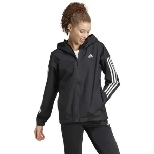 adidas ESSENTIALS 3-STRIPES RAIN.RDY  Dámska bunda, čierna, veľkosť