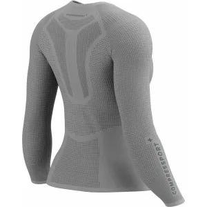 Compressport ON/OFF BASE LAYER LS TOP W Dámske termotričko, sivá, veľkosť
