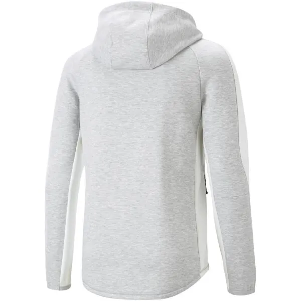 Puma EVOSTRIPE FULL-ZIP HOODIE DK Pánska športová mikina, sivá, veľkosť