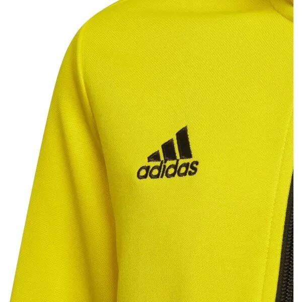 adidas ENT22 TK JKTY juniorská futbalová mikina, žltá, veľkosť