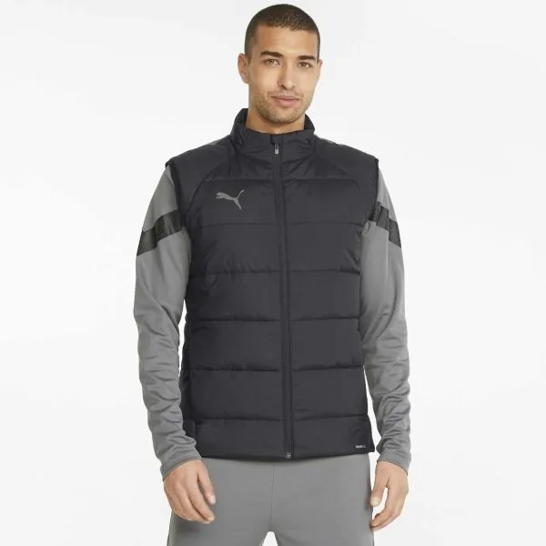 Puma TEAM LIGA VEST JACKET Futbalová bunda, čierna, veľkosť