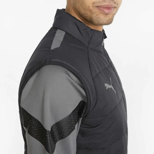 Puma TEAM LIGA VEST JACKET Futbalová bunda, čierna, veľkosť