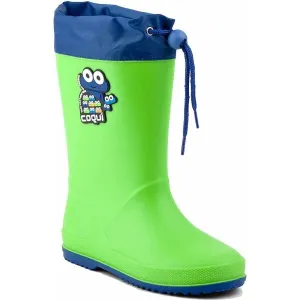 Coqui RAINY COLLAR Detské čižmy, svetlo zelená, veľkosť