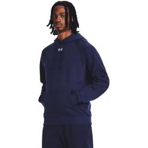 Under Armour RIVAL FLEECE HOODIE Pánska mikina, tmavo modrá, veľkosť