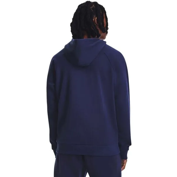 Under Armour RIVAL FLEECE HOODIE Pánska mikina, tmavo modrá, veľkosť