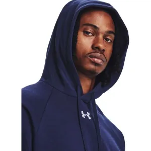 Under Armour RIVAL FLEECE HOODIE Pánska mikina, tmavo modrá, veľkosť