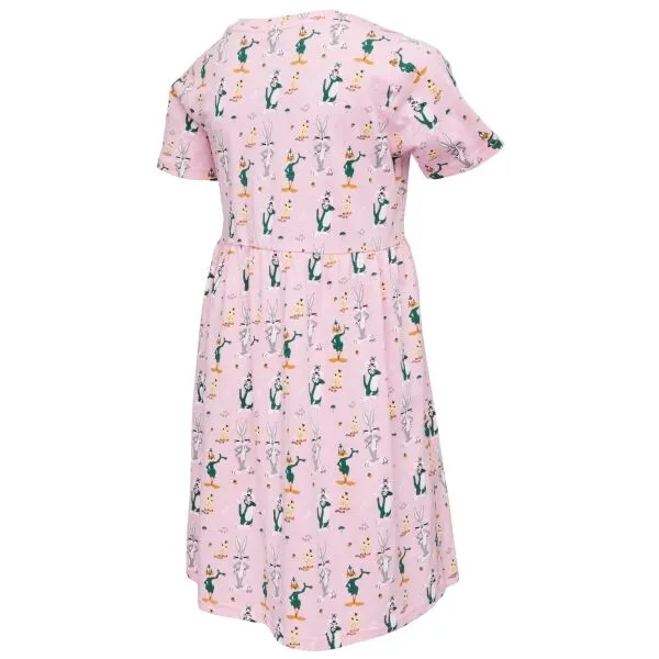 LOONEY TUNES BUGS BUNNY SUMMER FRIENDS Dievčenské šaty, ružová, veľkosť 140-146