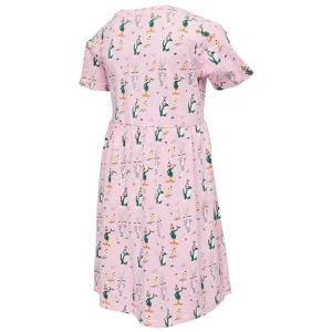 LOONEY TUNES BUGS BUNNY SUMMER FRIENDS Dievčenské šaty, ružová, veľkosť 140-146