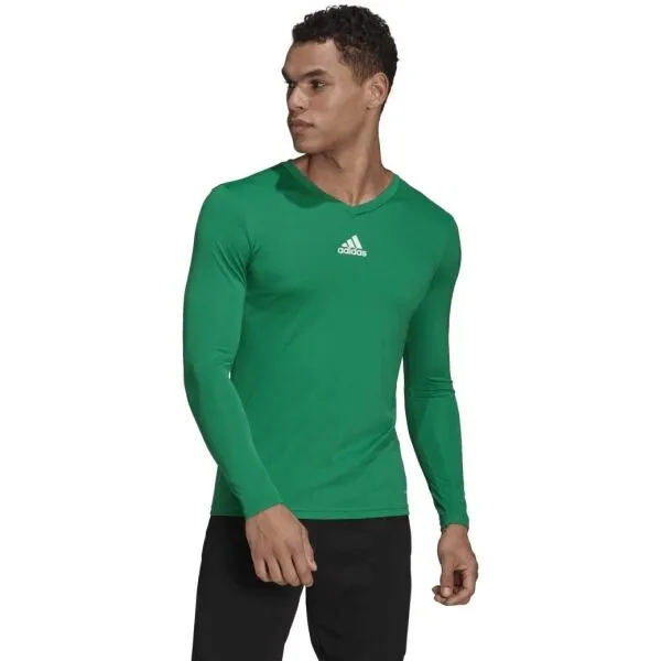 adidas TEAM BASE TEE Pánske futbalové tričko, zelená, veľkosť