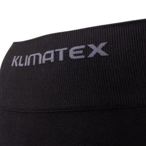 Klimatex ARKA Dámske bezšvové 3/4 legíny, čierna, veľkosť