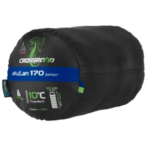 Crossroad AKUTAN 170 Juniorský spací vak, modrá, veľkosť 170 cm - ľavý zips