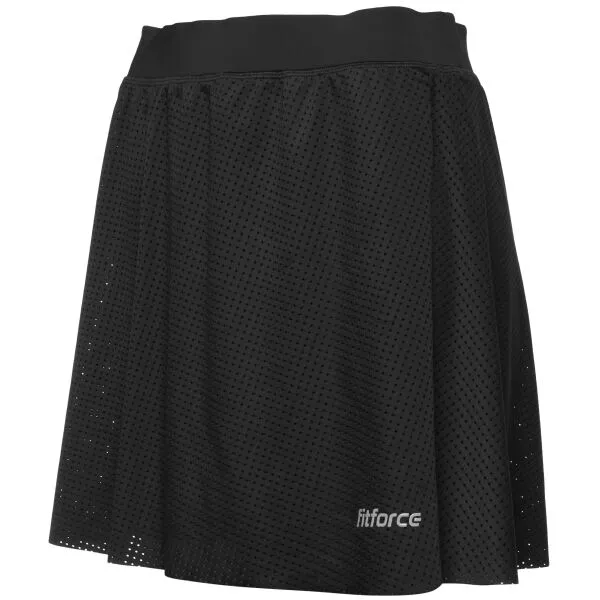 Fitforce RENDA Dámska bežecká sukňa 2v1, čierna, veľkosť