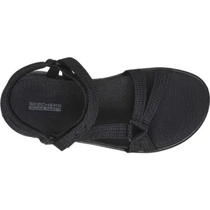 Skechers GO WALK FLEX - SUBLIME-X Dámske sandále, čierna, veľkosť
