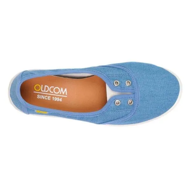 Oldcom SARAH Dámske bavlnené Slip-on tenisky, svetlomodrá, veľkosť