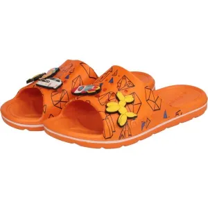 Coqui LONG SET Detské šľapky, oranžová, veľkosť