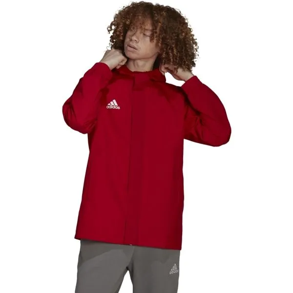 adidas ENT22 AW JKT Pánska futbalová bunda, červená, veľkosť XXL