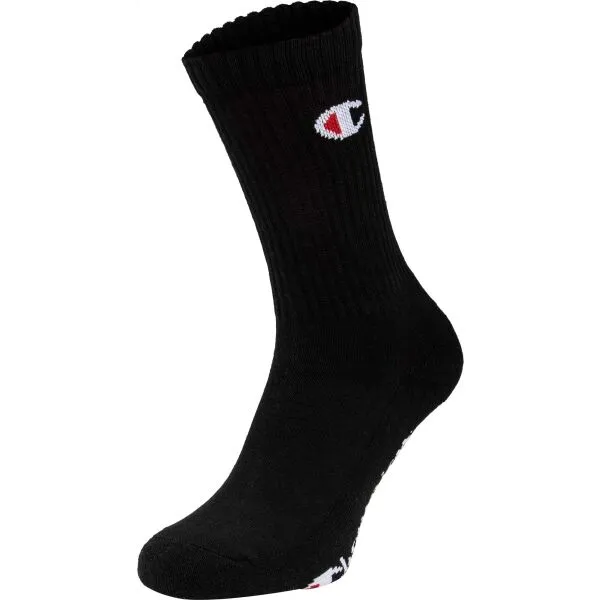 Champion 3PK CREW SOCKS Unisexové ponožky, čierna, veľkosť 35-38