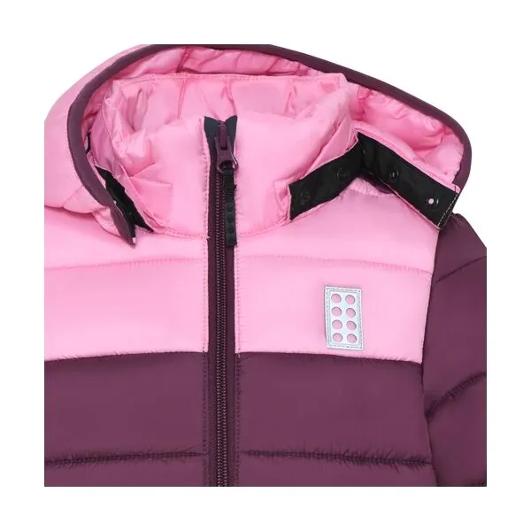 LEGO&reg; kidswear LWJESSE 602 Dievčenská bunda, vínová, veľkosť