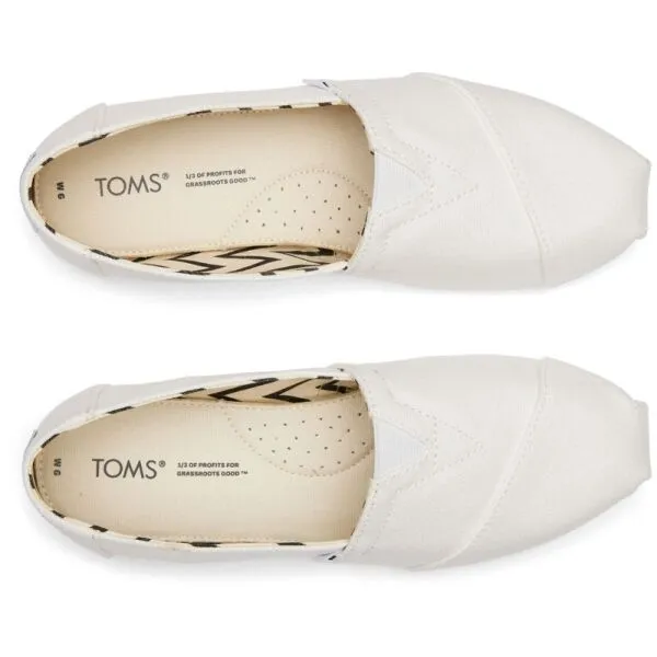 TOMS RECYCLED COT CAN WM ALPR Dámske espadrilky, biela, veľkosť
