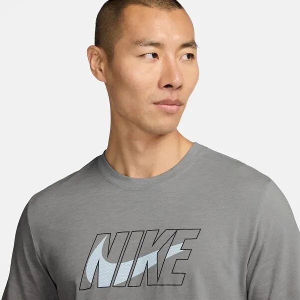 Nike DRI-FIT Pánske tričko, sivá, veľkosť