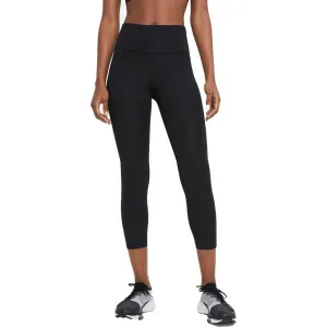 Nike DF FAST CROP W Dámske bežecké legíny, čierna, veľkosť