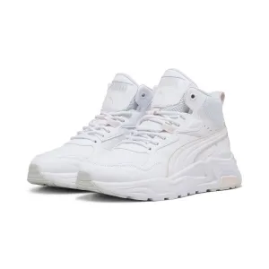 Puma TRINITY LITE MID Pánska zateplená vychádzková obuv, biela, veľkosť 37