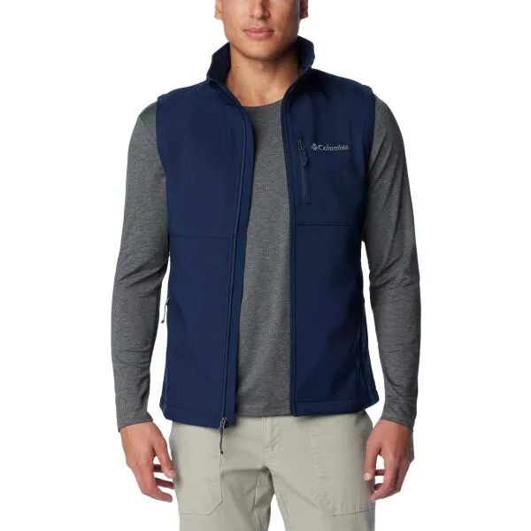 Columbia ASCENDER SOFTSHELL VEST Pánska vesta, tmavo modrá, veľkosť