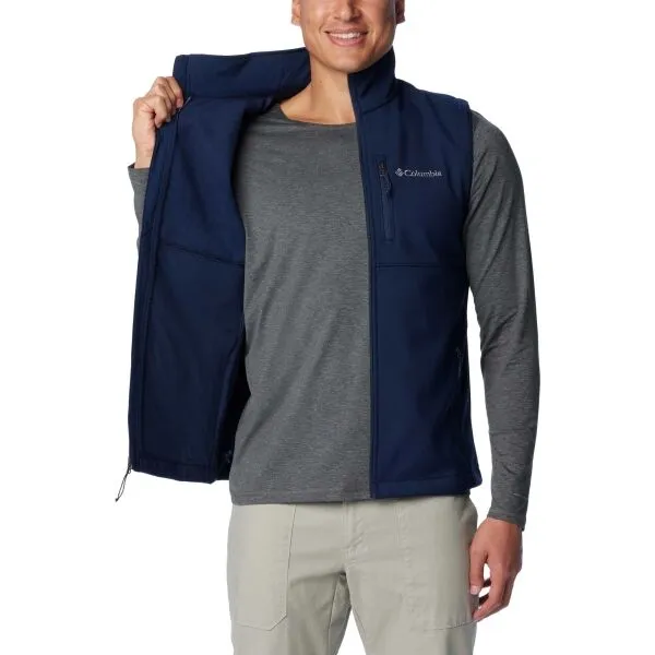 Columbia ASCENDER SOFTSHELL VEST Pánska vesta, tmavo modrá, veľkosť
