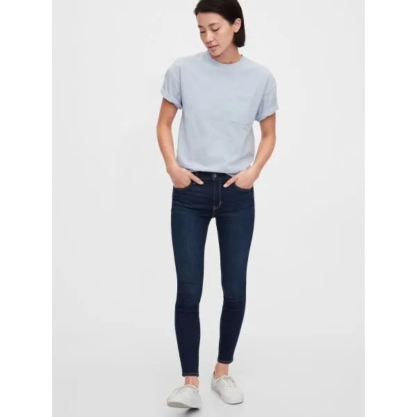 GAP V-MR LEGGING Dámske džínsy, tmavo modrá, veľkosť