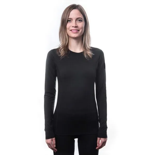 Funkčné tričko dámske Sensor Merino Air Tee LS - black/black