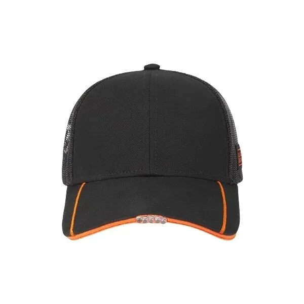 BLACK & DECKER CAP Pracovná šiltovka so svietidlom, čierna, veľkosť UNI