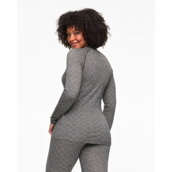 KARI TRAA VOSS CASHMERE MIX LONG SLEEVE Dámske termotričko, sivá, veľkosť