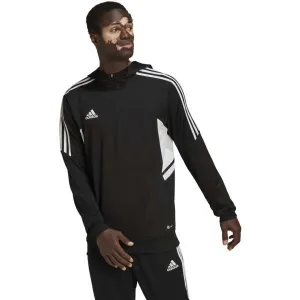 adidas CON22 TK HOOD Pánska futbalová mikina, čierna, veľkosť