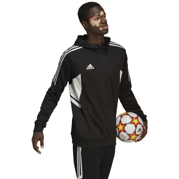 adidas CON22 TK HOOD Pánska futbalová mikina, čierna, veľkosť