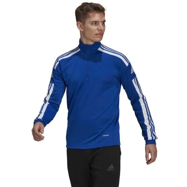 adidas SQUADRA21 TRAINING TOP Pánska futbalová mikina, modrá, veľkosť