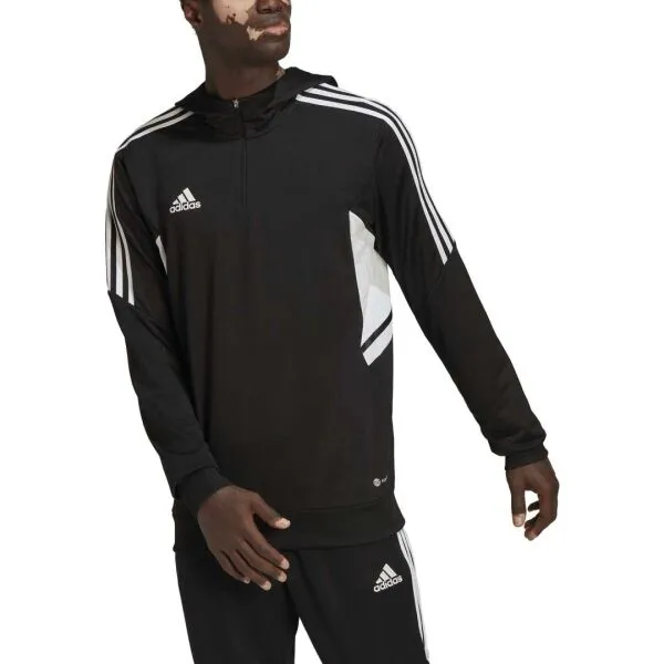 adidas CON22 TK HOOD Pánska futbalová mikina, čierna, veľkosť