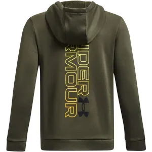 Chlapčenská zateplená mikina s kapucňou UNDER ARMOUR UA Armour Fleece Graphic HD-GRN
