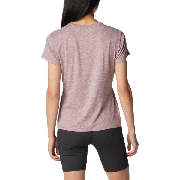 Columbia SLOAN RIDGE™ GRAPHIC SS TEE Dámske tričko, vínová, veľkosť