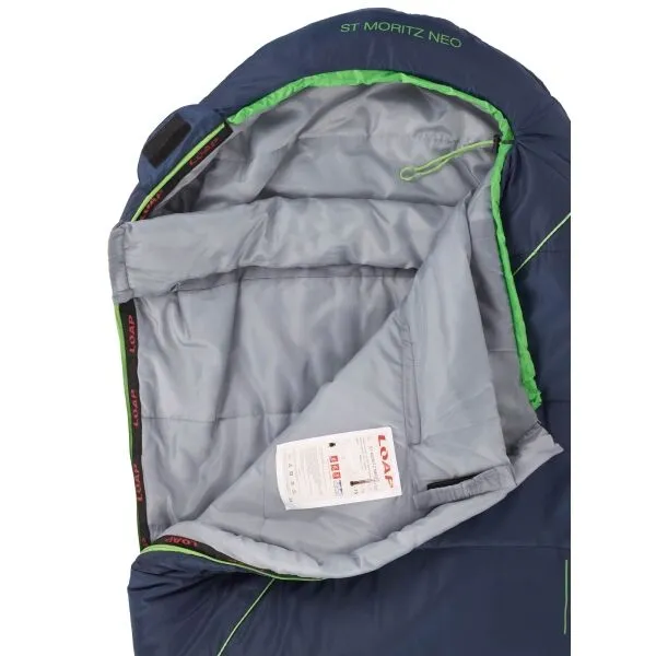 LOAP ST. MORITZ NEO Spací vak, tmavo modrá, veľkosť 220 cm - ľavy zips