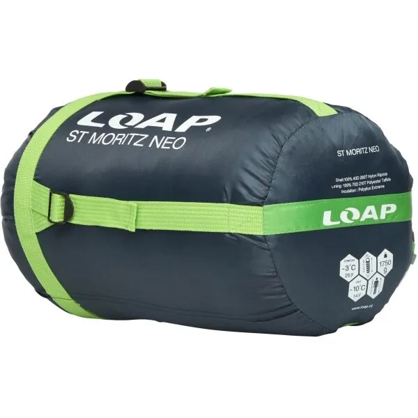 LOAP ST. MORITZ NEO Spací vak, tmavo modrá, veľkosť 220 cm - ľavy zips