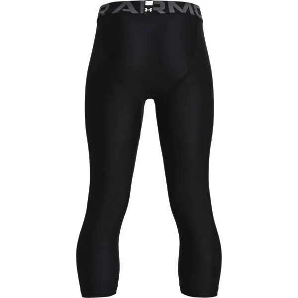 Under Armour HEATGEAR 3/4 LEGGINGS Chlapčenské legíny, čierna, veľkosť XS