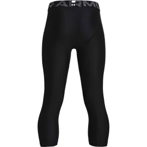 Under Armour HEATGEAR 3/4 LEGGINGS Chlapčenské legíny, čierna, veľkosť XS