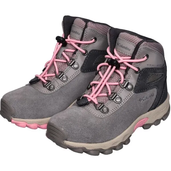 Columbia CHILDREN NEWTON RIDGE AMPED Detská outdoorová obuv, sivá, veľkosť 30