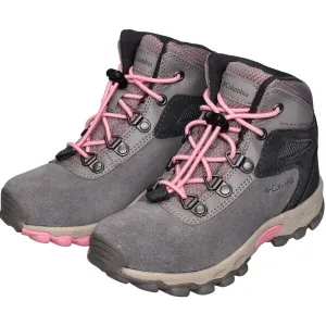 Columbia CHILDREN NEWTON RIDGE AMPED Detská outdoorová obuv, sivá, veľkosť 30