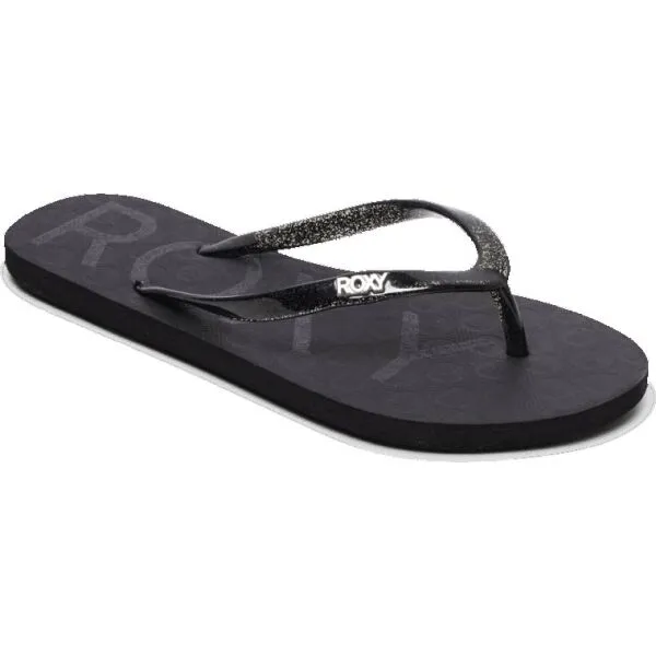 Roxy VIVA SPARKLE Dámske žabky, čierna, veľkosť 36